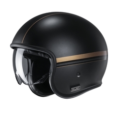 HJC Hjälm V30 Equinox Svart Guld MC9SF Storlek S